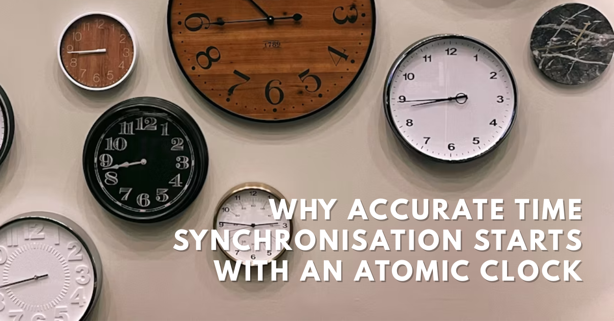 Accurate network time synchronisation starting from atomic clocks — the foundation of reliable digital infrastructure in Singapore